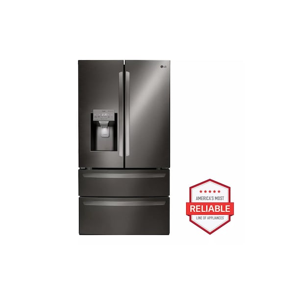 Lg 28 cu.ft. Smart Wi-Fi Enabled 4-Door French Door Refrigerator LMXS28626D - main